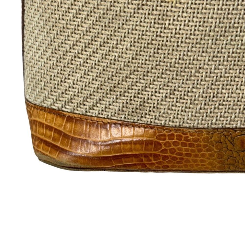 Brahmin Woven Tan and Brown Shoulder Bag - Picture 9 of 15